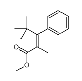 methyl 2,4,4-trimethyl-3-phenylpent-2-enoate Structure
