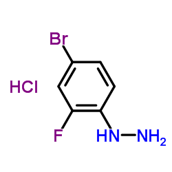 (5-BROMO-2-FLUORO-PHENYL)-HYDRAZINE HYDROCHLORIDE Structure