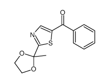 [2-(2-methyl-1,3-dioxolan-2-yl)-1,3-thiazol-5-yl]-phenylmethanone Structure