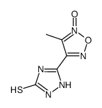 5-(4-methyl-5-oxy-furazan-3-yl)-2,4-dihydro-[1,2,4]triazole-3-thione Structure