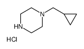 1-(Cyclopropylmethyl)piperazine hydrochloride (1:1)结构式