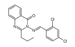 3-[(2,4-dichlorophenyl)methylideneamino]-2-propylquinazolin-4-one结构式