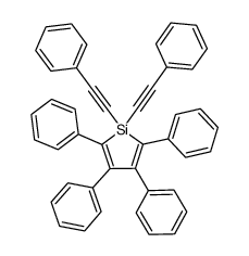 bis(phenylethynyl)-2,3,4,5-tetraphenylsilole结构式