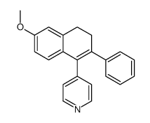 4-(6-methoxy-2-phenyl-3,4-dihydronaphthalen-1-yl)pyridine结构式