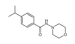 Benzamide, 4-(1-methylethyl)-N-4-morpholinyl- (9CI) structure