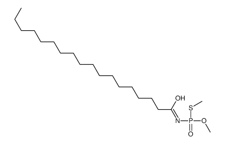 N-[methoxy(methylsulfanyl)phosphoryl]octadecanamide Structure
