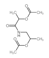 Propanamide,2-(acetyloxy)-N-[2-(acetyloxy)propyl]- Structure