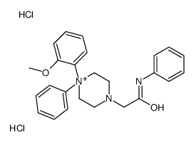 2-[4-(2-methoxyphenyl)-4-phenylpiperazin-4-ium-1-yl]-N-phenylacetamide,dihydrochloride结构式