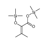 3-Methyl-2-[(trimethylsilyl)oxy]-2-butenoic acid trimethylsilyl ester Structure