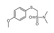 1-(4-methoxyphenyl)sulfanyl-N,N-dimethylmethanesulfonamide Structure