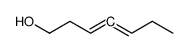3,4-heptadien-1-ol结构式