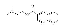 2-(dimethylamino)ethyl naphthalene-2-carboxylate结构式