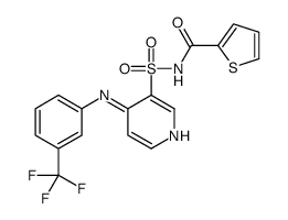 N-[4-[3-(trifluoromethyl)anilino]pyridin-3-yl]sulfonylthiophene-2-carboxamide结构式