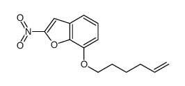 7-hex-5-enoxy-2-nitro-1-benzofuran结构式