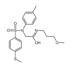 N-(3-methoxypropyl)-2-(4-methyl-N-(4-methylsulfanylphenyl)sulfonylanilino)acetamide Structure