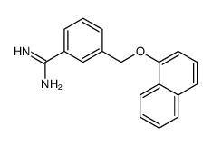 3-(naphthalen-1-yloxymethyl)benzenecarboximidamide Structure