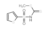 1-methylsulfanyl-N-thiophen-2-ylsulfonyl-methanethioamide结构式