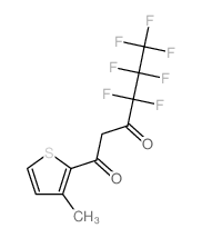 4,4,5,5,6,6,6-heptafluoro-1-(3-methylthiophen-2-yl)hexane-1,3-dione结构式