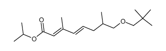 (2E,4E)-8-(2,2-Dimethyl-propoxy)-3,7-dimethyl-octa-2,4-dienoic acid isopropyl ester Structure