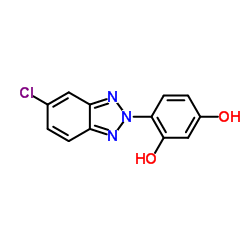 4-(5-Chloro-2H-benzotriazol-2-yl)-1,3-benzenediol structure