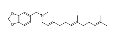 N-Methyl-N-(3,7,11-trimethyl-2,6,10-dodecatrienyl)-1,3-benzodioxole-5-methanamine Structure