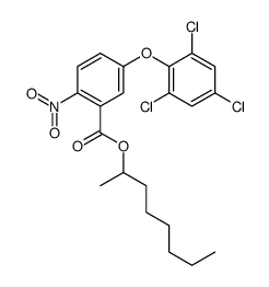 octan-2-yl 2-nitro-5-(2,4,6-trichlorophenoxy)benzoate结构式