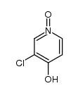 3-Chlor-4-hydroxypyridin-1-oxid Structure