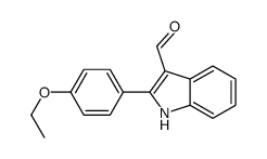 1H-Indole-3-carboxaldehyde,2-(4-ethoxyphenyl)-(9CI) Structure