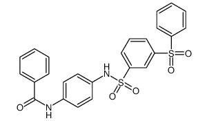 N-[4-[[3-(benzenesulfonyl)phenyl]sulfonylamino]phenyl]benzamide Structure