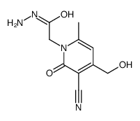 1(2H)-Pyridineaceticacid,3-cyano-4-(hydroxymethyl)-6-methyl-2-oxo-,hydrazide(9CI) Structure