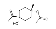 r-1-acetoxy-c-4-p-menthane-8(9)-en-c-4-ol结构式