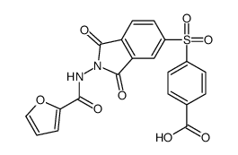 4-[2-(furan-2-carbonylamino)-1,3-dioxoisoindol-5-yl]sulfonylbenzoic acid Structure