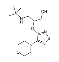 3-(叔丁基氨基)-2-((4-吗啉-1,2,5-噻二唑-3-基)氧基)丙-1-醇结构式