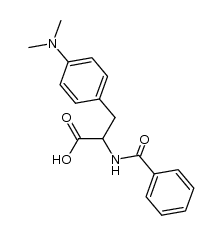 N-benzoyl-(4'-dimethylamino)phenylalanine结构式