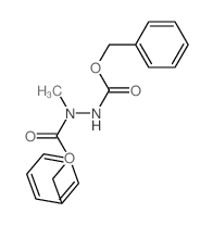 1-甲基-1,2-肼基二羧酸二苄酯结构式