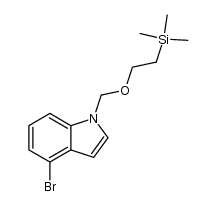 4-bromo-1-{(2-trimethylsilylethoxy)methyl}-1H-indole Structure
