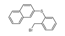 2-(2-bromomethyl-phenylsulfanyl)-naphthalene Structure