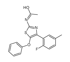N-[4-(2-fluoro-5-methylphenyl)-5-phenoxy-1,3-thiazol-2-yl]acetamide Structure