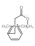 benzyl-(methoxycarbonylmethyl)-dimethyl-azanium结构式