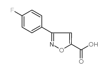 3-(4-氟苯基)异恶唑-5-羧酸结构式