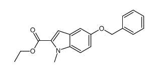 ethyl 1-methyl-5-phenylmethoxyindole-2-carboxylate Structure