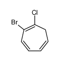 2-bromo-1-chlorocyclohepta-1,3,5-triene Structure