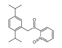 2-[[2,5-di(propan-2-yl)phenyl]methylsulfinyl]-1-oxidopyridin-1-ium Structure