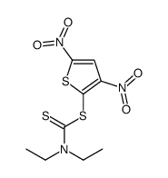 (3,5-dinitrothiophen-2-yl) N,N-diethylcarbamodithioate Structure