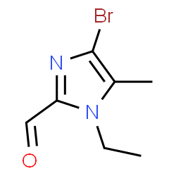 1H-Imidazole-2-carboxaldehyde,4-bromo-1-ethyl-5-methyl-(9CI)结构式