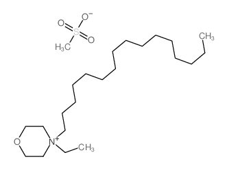 4-ethyl-4-hexadecyl-1-oxa-4-azoniacyclohexane; methanesulfonic acid结构式
