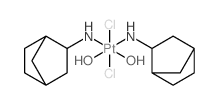 dichloroplatinum; norbornan-2-ylazanide; dihydrate structure