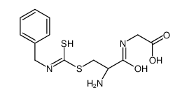 2-[[(2R)-2-amino-3-(benzylcarbamothioylsulfanyl)propanoyl]amino]acetic acid结构式