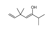 2,5,5-trimethylhepta-3,6-dien-3-ol结构式