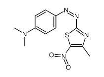 N,N-dimethyl-4-[(4-methyl-5-nitro-1,3-thiazol-2-yl)diazenyl]aniline Structure